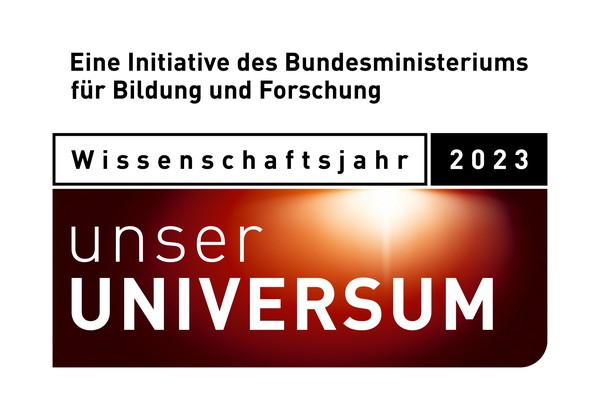Logo Wissenschaftsjahr 2023 - Unser Universum