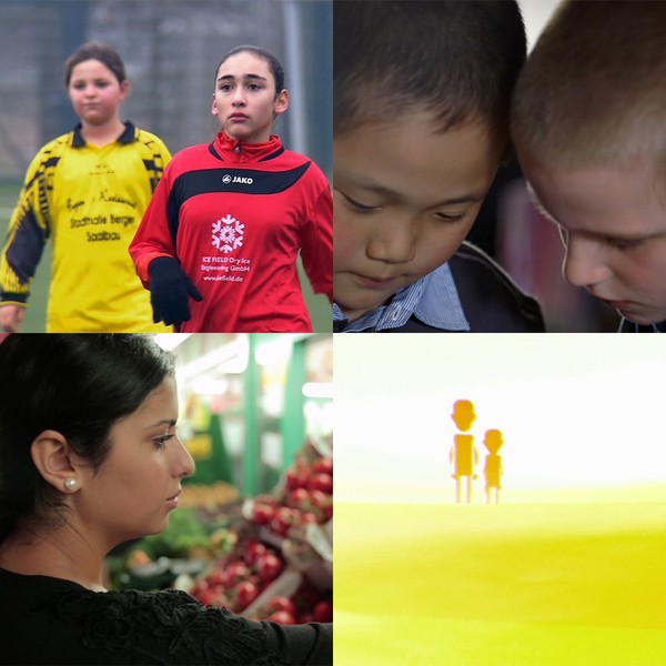 Collage aus Filmstills der vier Filme.